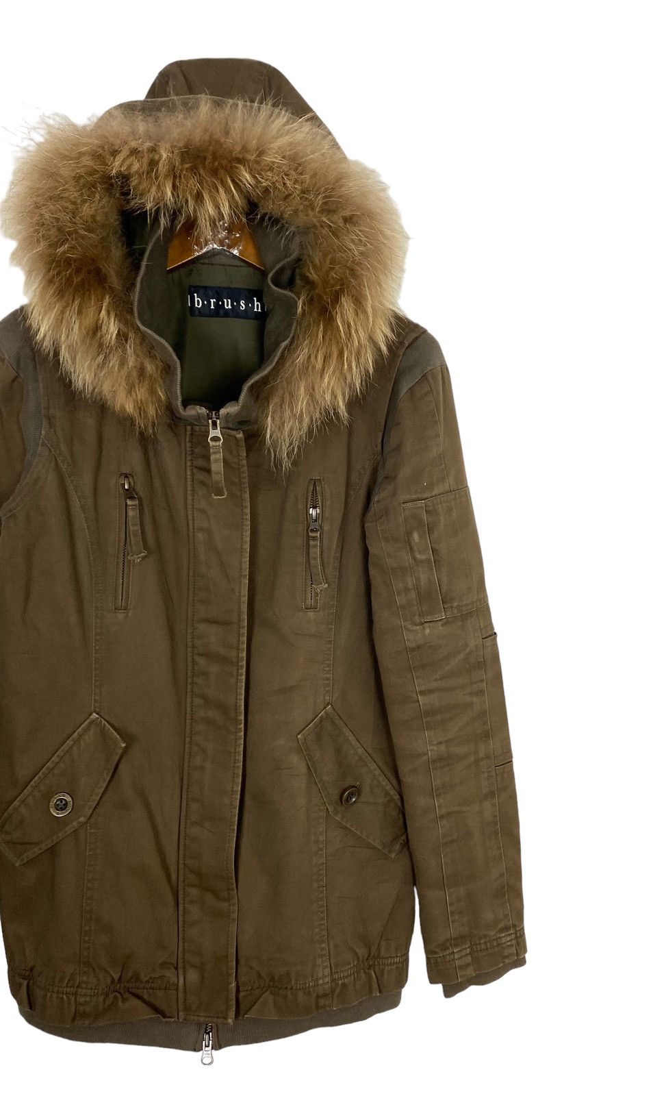 Japanese Brand Rare‼️ Brush Faux Fur Parka Size S / US 4 / IT 40 - 3 Thumbnail