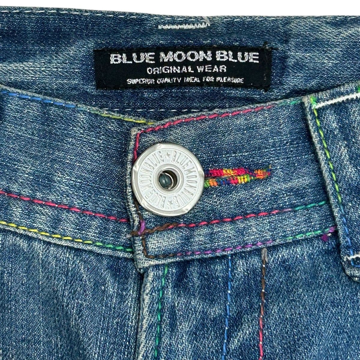 Japanese Brand Y2k Blue Moon Blue Jeans Art Jeans Size US 32 / EU 48 - 12 Thumbnail