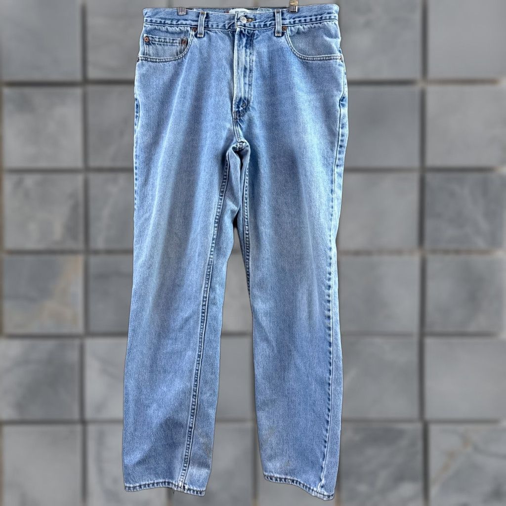 Levi's VINTAGE Levi's Jeans Mens 34x32 Blue Made USA Denim Pants Thrashed 550 (Tag36x34) Size US 36 / EU 52 - 1 Thumbnail