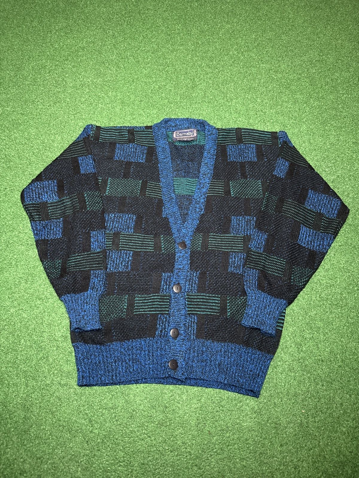 Vintage Vintage 90s Barnaby Hipster Grandpa Cardigan Lrg Sweater Size US L / EU 52-54 / 3 - 1 Thumbnail