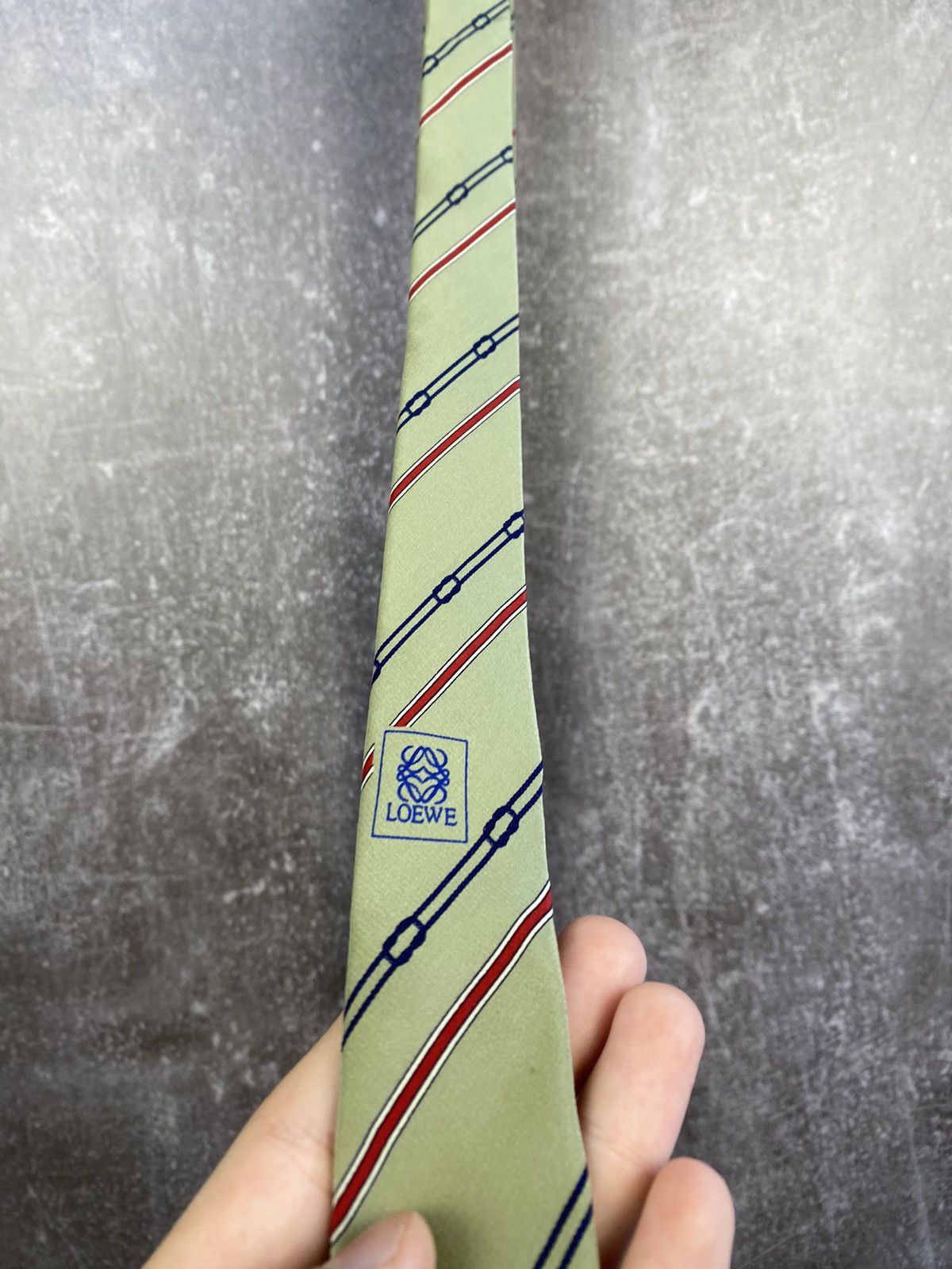 Loewe Loewe tie striped italian silk Size ONE SIZE - 5 Thumbnail
