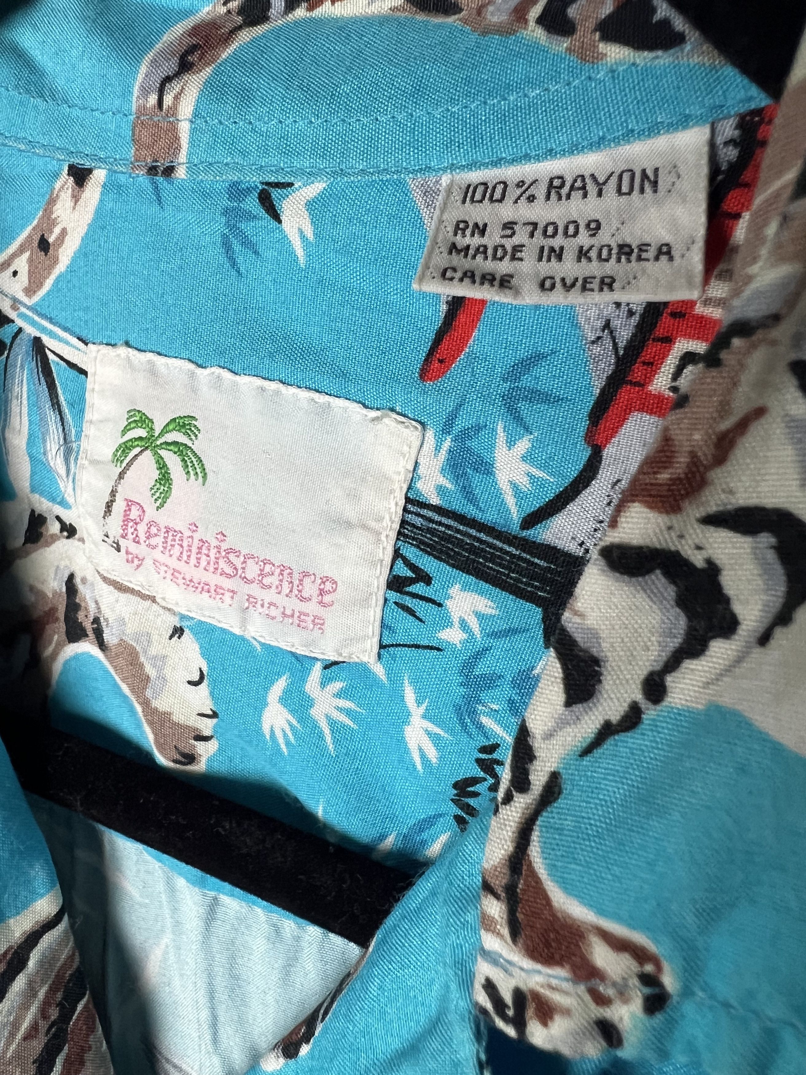 Vintage Vintage Reminiscence by Stewart Richer Hawaiian Style Shirt Size US S / EU 44-46 / 1 - 3 Thumbnail
