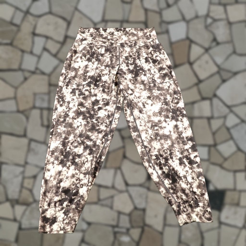 Athleta Athleta Pants Womens 1X Brown Printed Tie Dye Elation 7/8 Tight Joggers Size 40" / US 18 - 1 Thumbnail