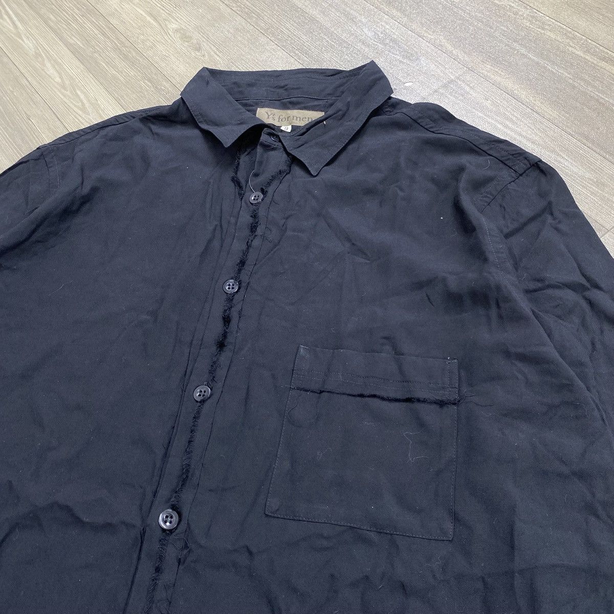 Yohji Yamamoto Archive Y’S For Men Yohji Yamamoto Black Long Shirt Designer Size US S / EU 44-46 / 1 - 4 Thumbnail