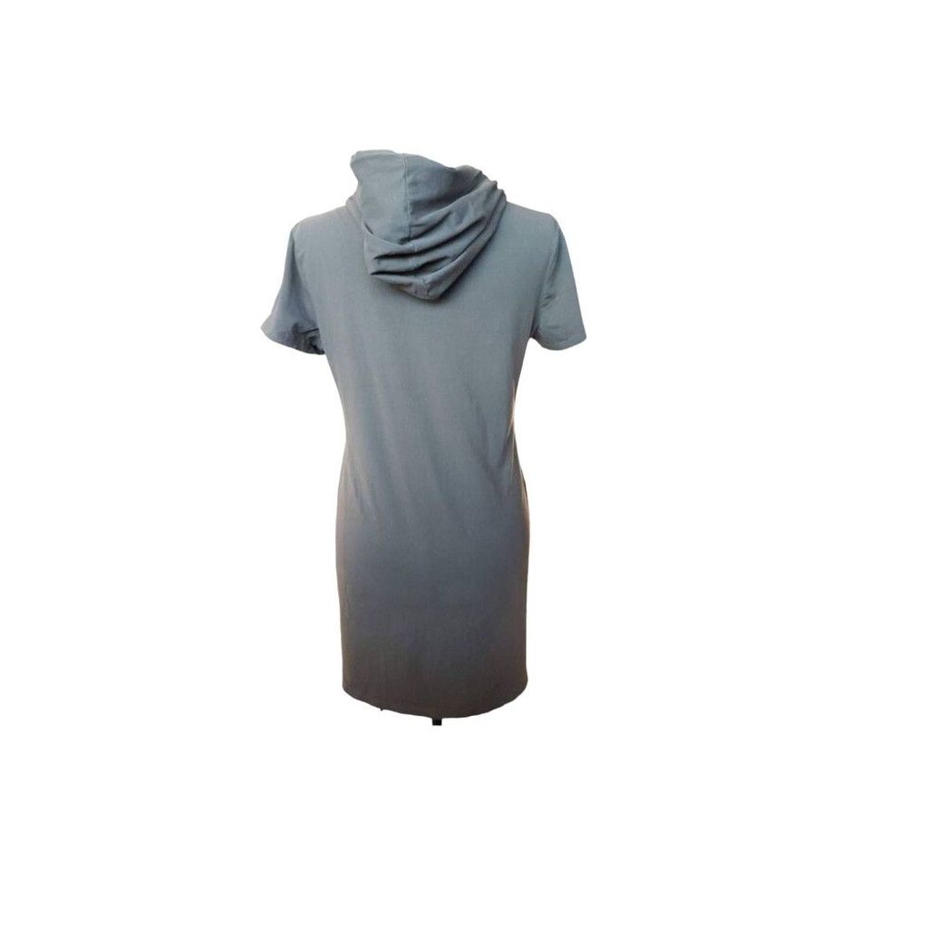 Calvin Klein Calvin Klein Women's Size M/L Short Sleeve Hoodie Dress Gray Size L / US 10 / IT 46 - 3 Thumbnail