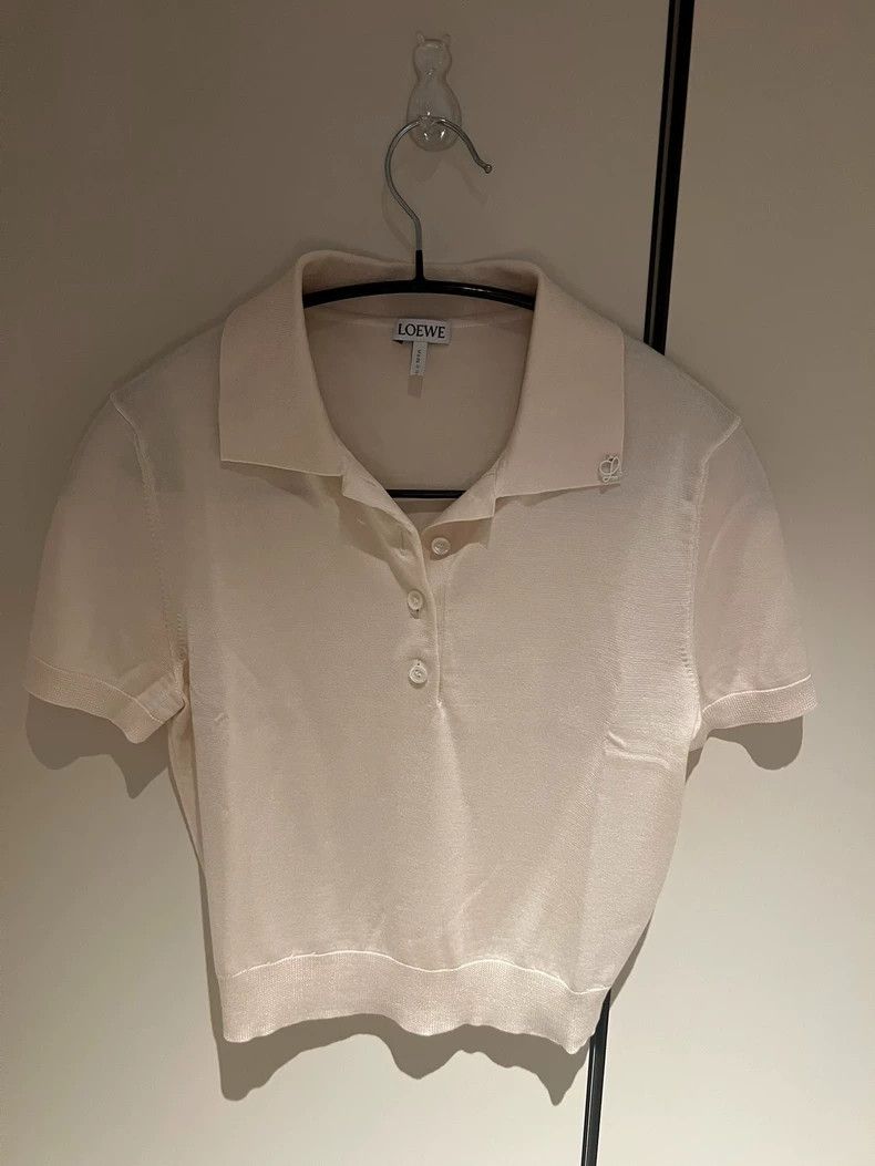 LOEWE Silk polo shirt