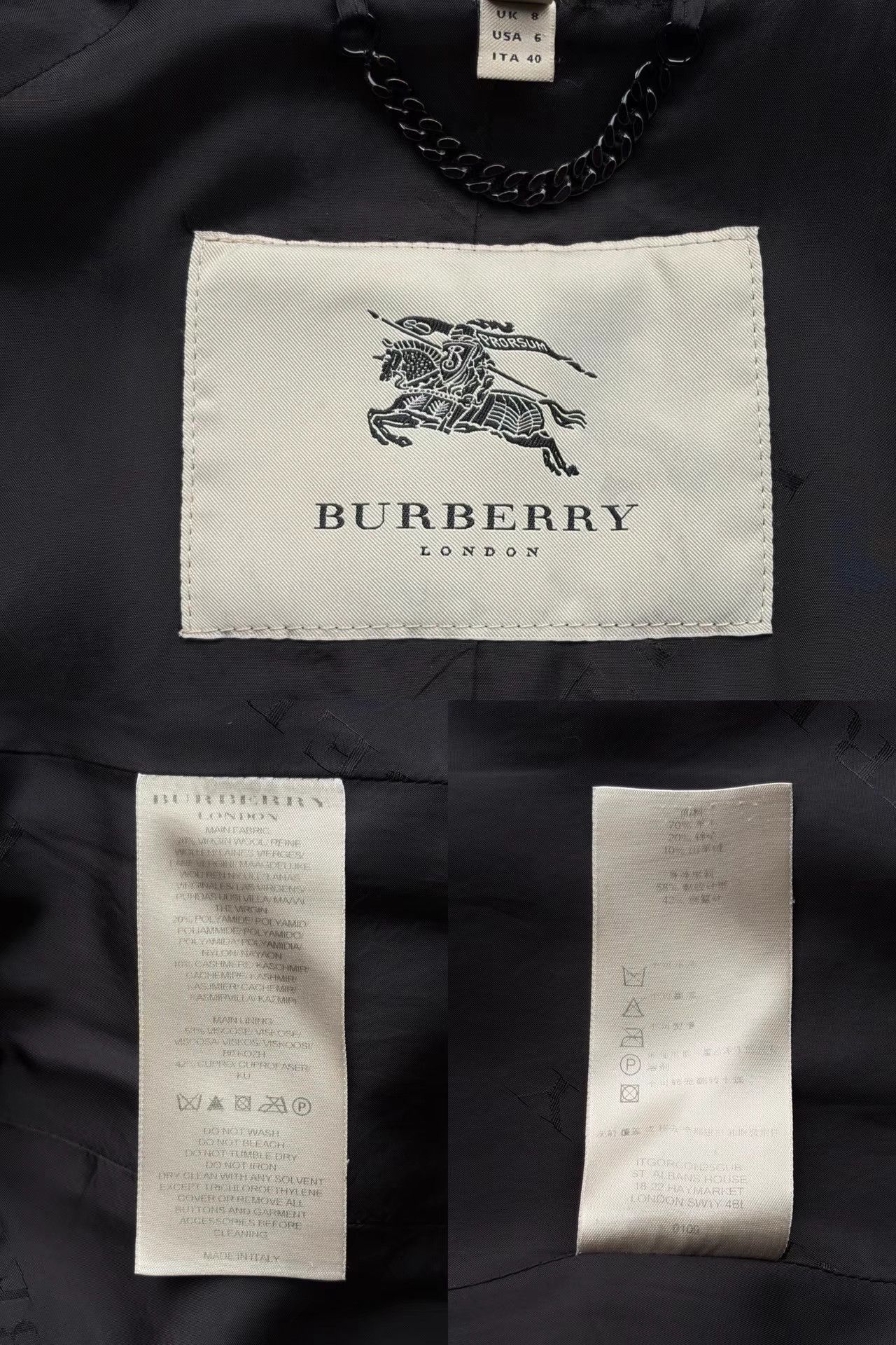 Burberry Burberry Gradient Check Wool Trench Coat K4 Size S / US 4 / IT 40 - 8 Thumbnail