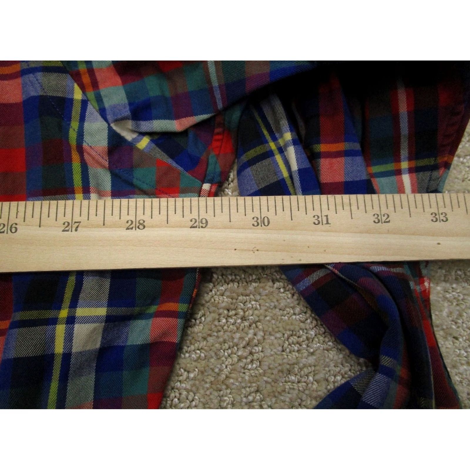 Ralph Lauren Ralph Lauren Shirt Men 2XL Red Blue Plaid Blake Button-Down Long Sleeve Classic Button-Up Knit? Size US XXL / EU 58 / 5 - 5 Thumbnail