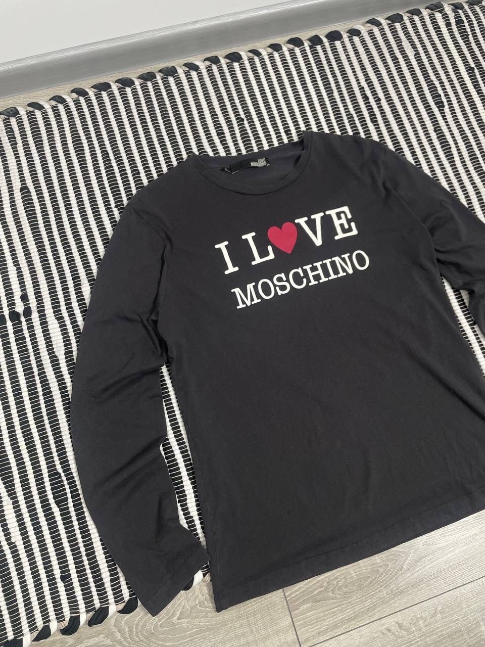 Moschino Love Moschino Big Logo Long Sleeve Shirt Y2K Size US L / EU 52-54 / 3 - 2 Thumbnail