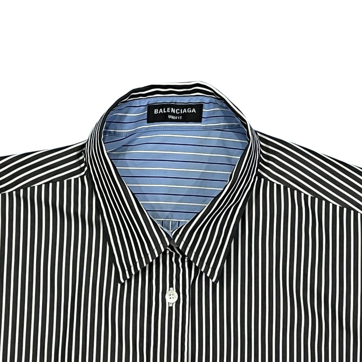 Balenciaga BALENCIAGA 21 Fall Demna Striped Reversible Oversized Shirts Size US L / EU 52-54 / 3 - 6 Thumbnail