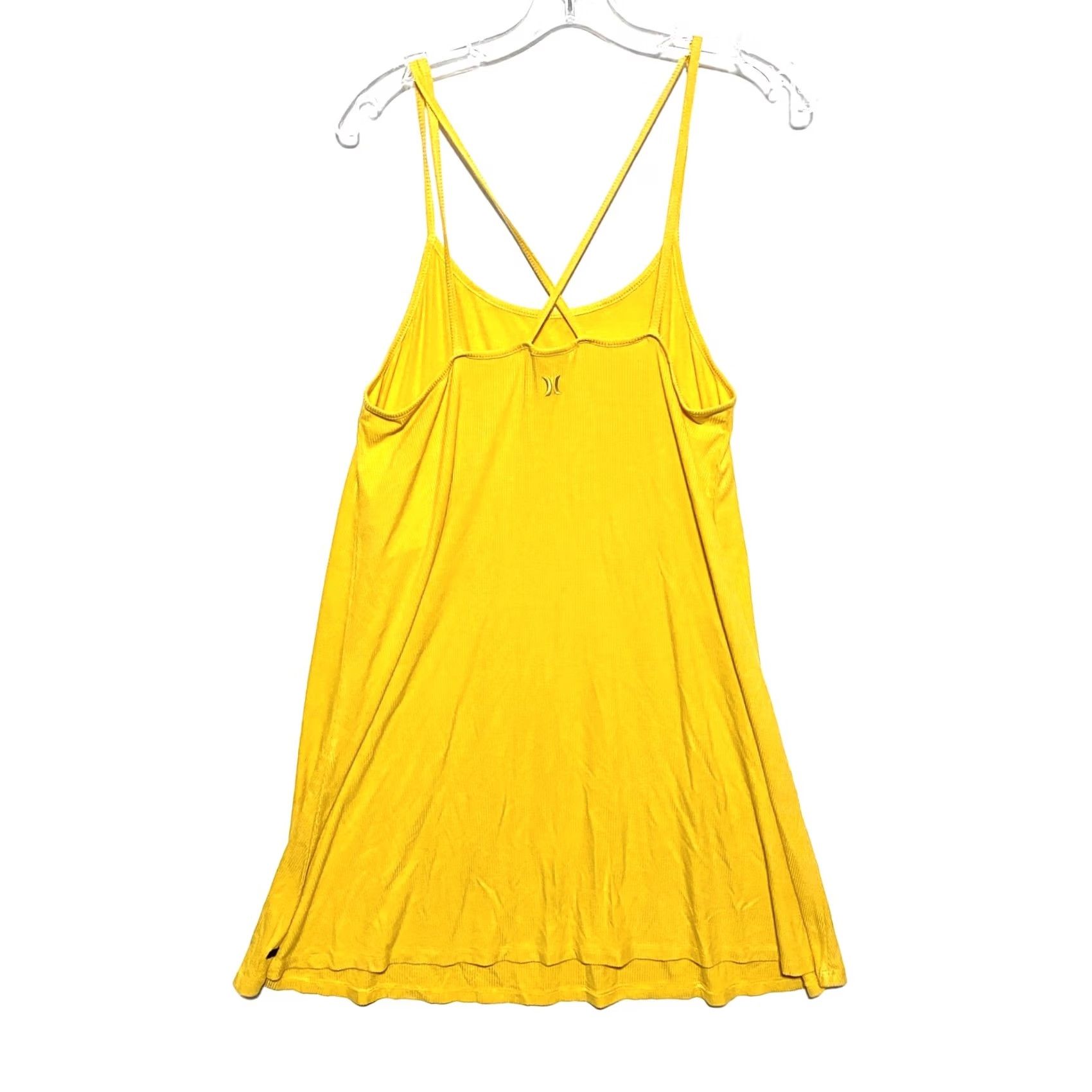 Hurley VINTAGE Hurley Yellow Ribbed Tank Dress Womens M Beach Summer Vacation Cruise Resort NWT Size M / US 6-8 / IT 42-44 - 2 Thumbnail
