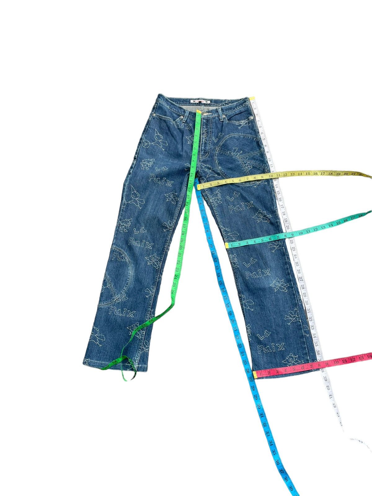 Japanese Brand Olleborebla Custom Stitching Denim Size 28" / US 6 / IT 42 - 15 Thumbnail
