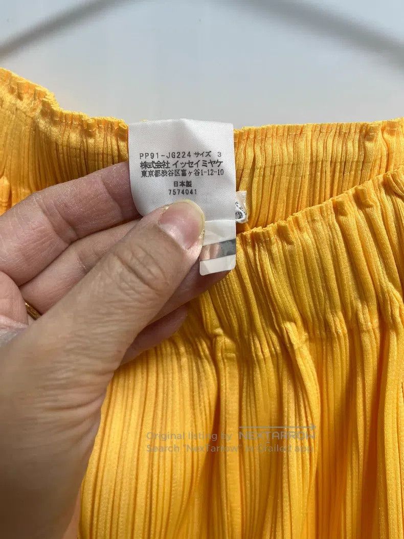Issey Miyake Issey Miyake size:3 Yellow Midi Skirt Size 31" - 3 Thumbnail