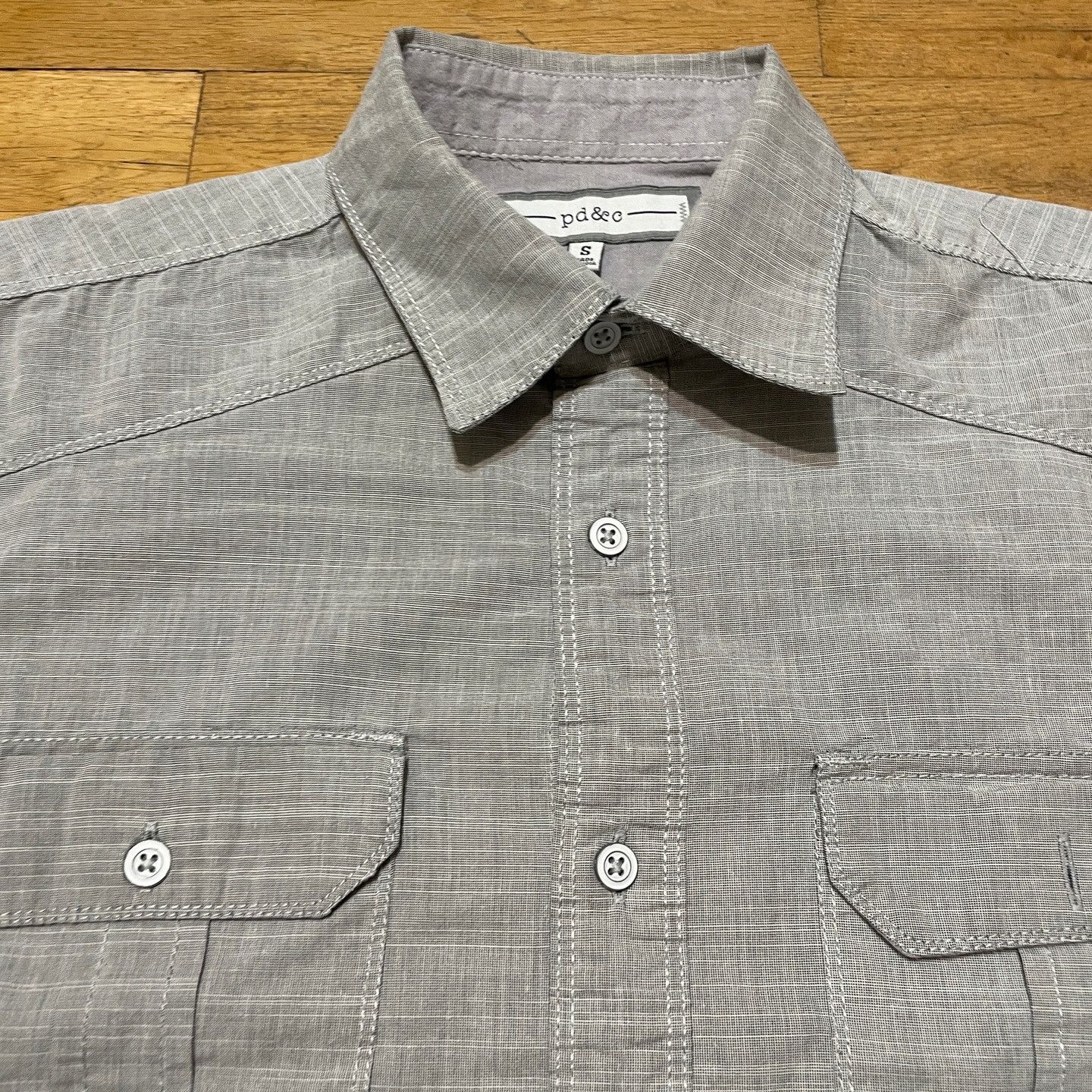 PD&C Pd& Cc Men's Short Sleeve Summer Shirt Size S Size US S / EU 44-46 / 1 - 3 Thumbnail