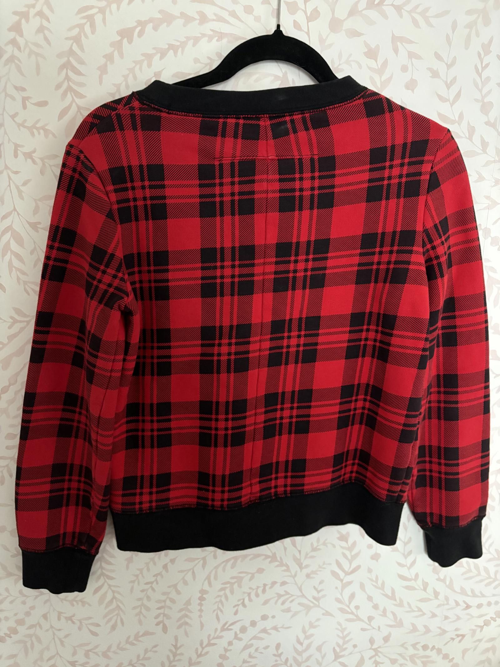 Designer EUC Kate Spade Saturday Red Plaid Sweater - XS Size XS / US 0-2 / IT 36-38 - 3 Thumbnail