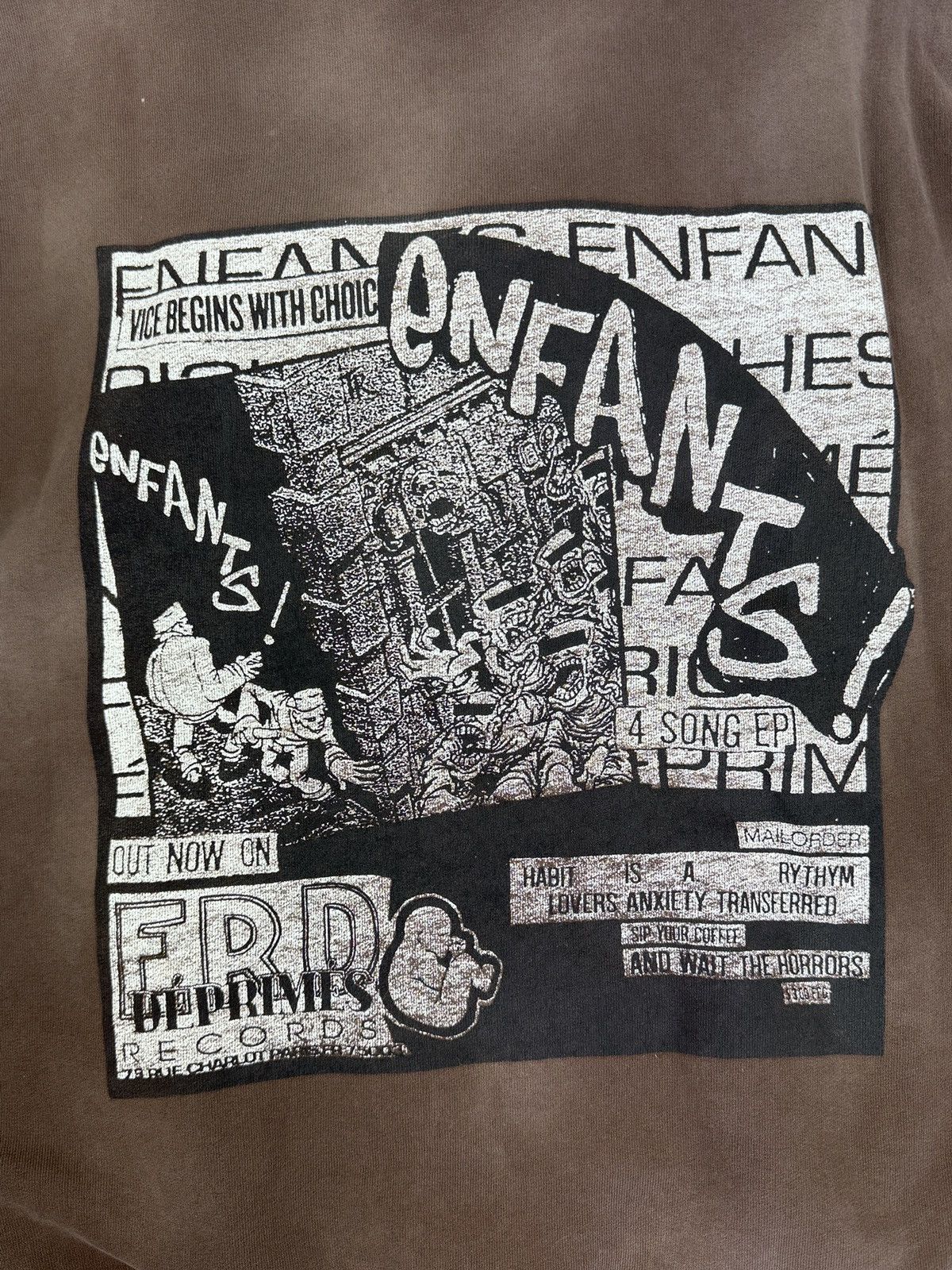 Enfants Riches Deprimes ERD RECORDS GRAPHIC PRINT HOODIE Size US XXL / EU 58 / 5 - 6 Thumbnail