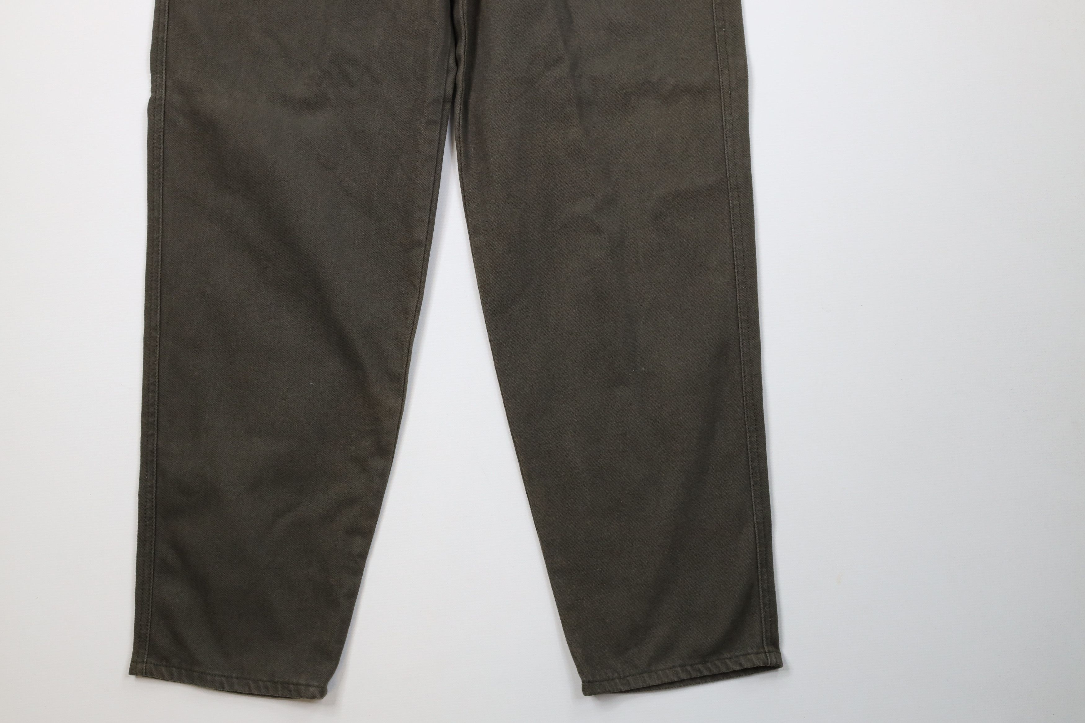 Vintage Deadstock Vintage 90s Streetwear Jeans Olive Green Size US 31 - 4 Thumbnail