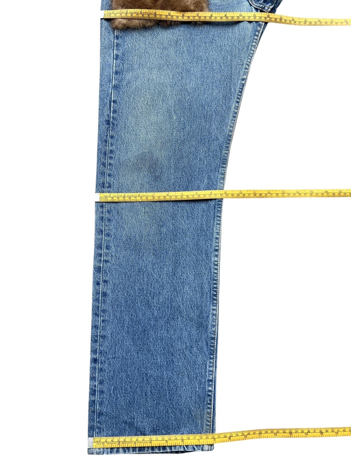 Japanese Brand 7x7 Japan Leather Pocket Fur Denim Jeans 32x30 Size US 32 / EU 48 - 13 Thumbnail