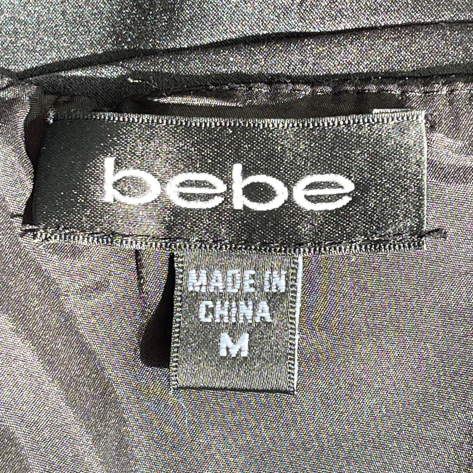 Bebe bebe Strapless Black Silk Satin Cocktail Dress Size Medium Size M / US 6-8 / IT 42-44 - 3 Thumbnail