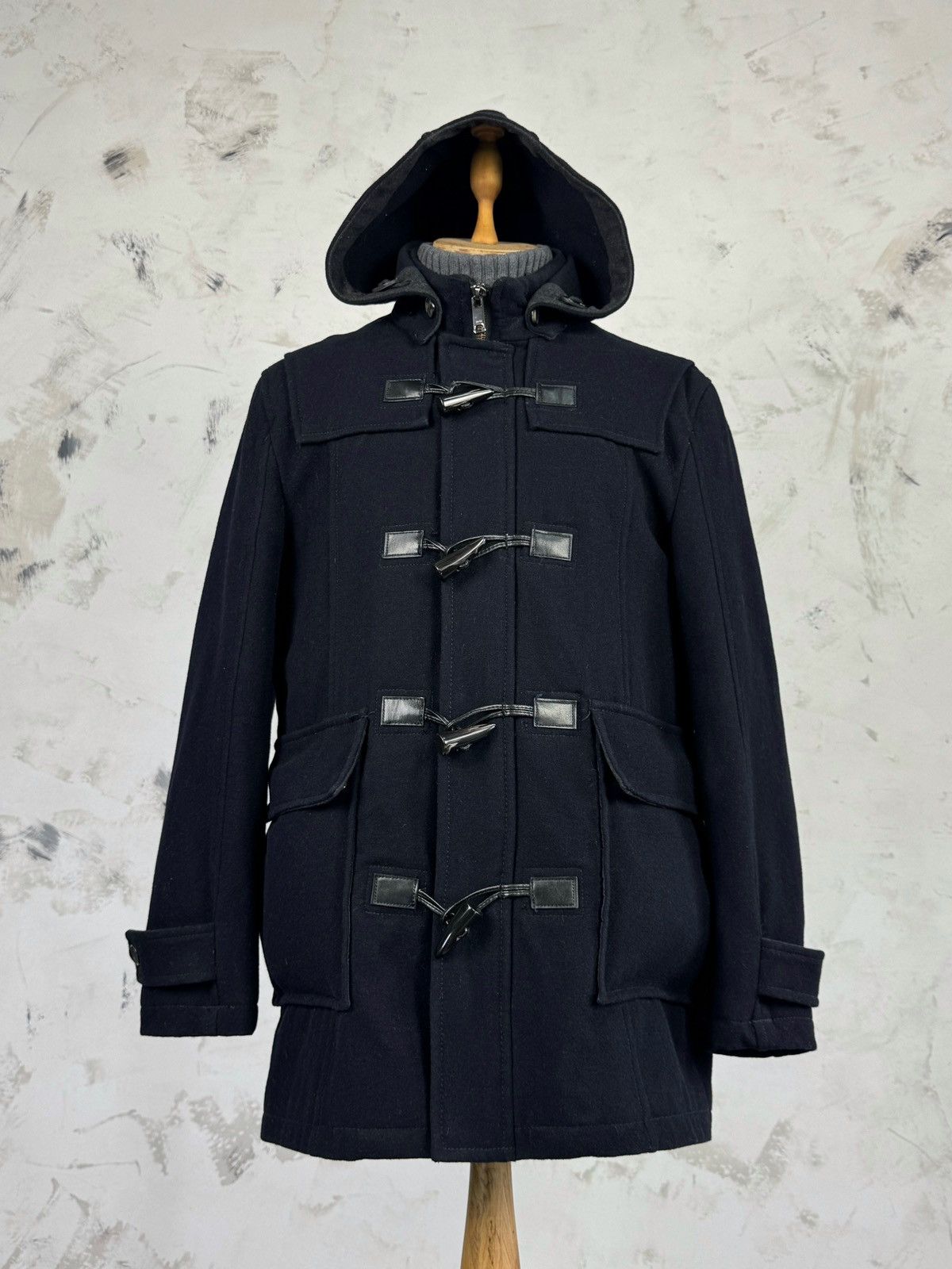 Zara Vintage ZARA Duffle Coat Wool Jacket Size S - M Size US S / EU 44-46 / 1 - 2 Thumbnail