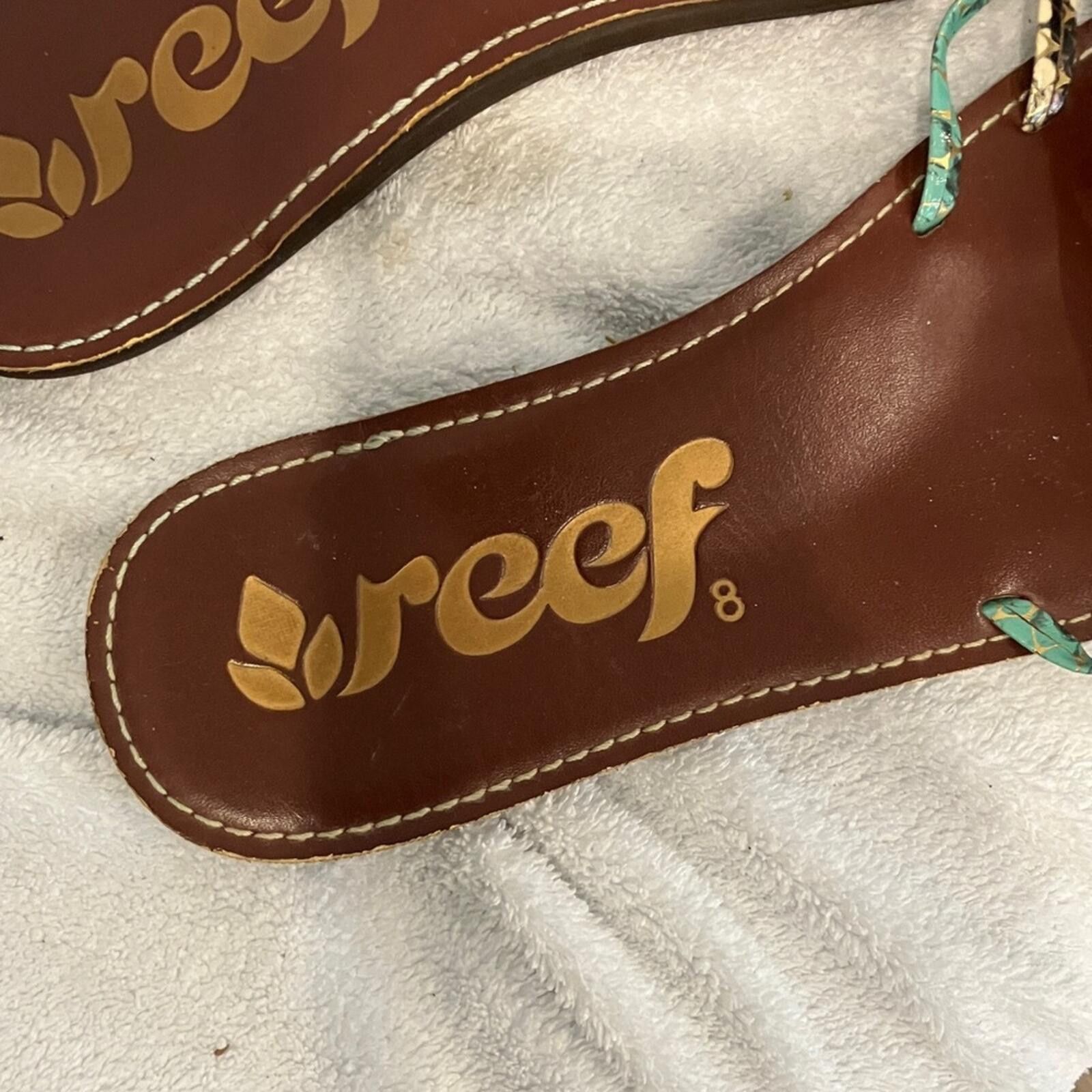 REEF Reef Women's Brown and Multicolor Sandals Size US 8 / IT 38 - 2 Thumbnail