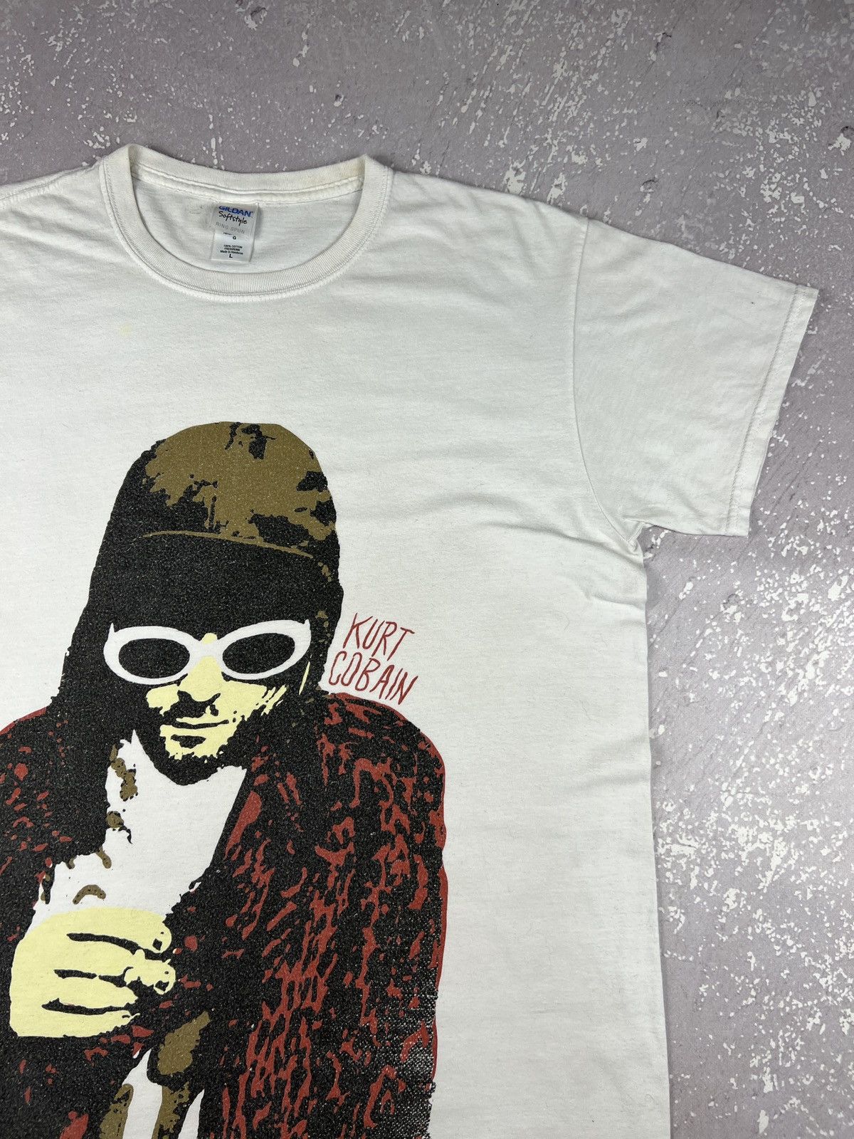 Nirvana Vintage Kurt Cobaine x Nirvana Big Face Portrait T Shirt Size US L / EU 52-54 / 3 - 2 Thumbnail