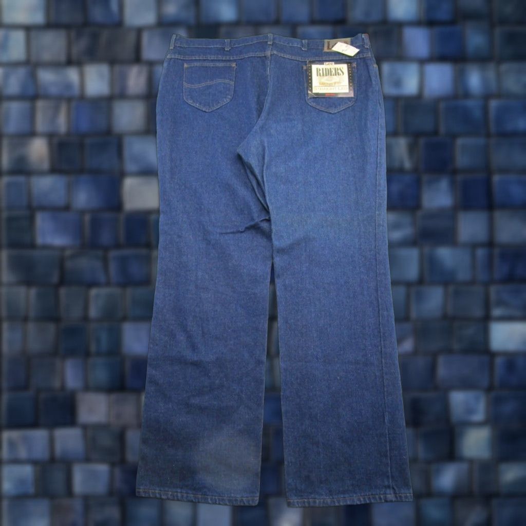 Lee VINTAGE Lee Riders USA Made Blue Denim Jeans Straight Leg Big & Tall 50x34 Mens Jeans Blue USA Straight 50 34 New Size US 34 / EU 50 - 1 Thumbnail