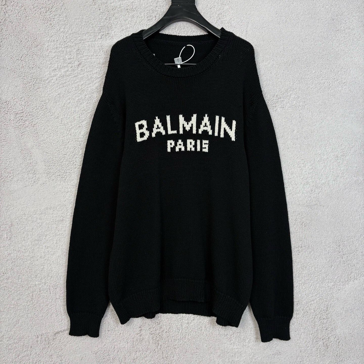 Balmain Balmain Men's Oversized Letter Chunky Sweater Size US XL / EU 56 / 4 - 1 Thumbnail
