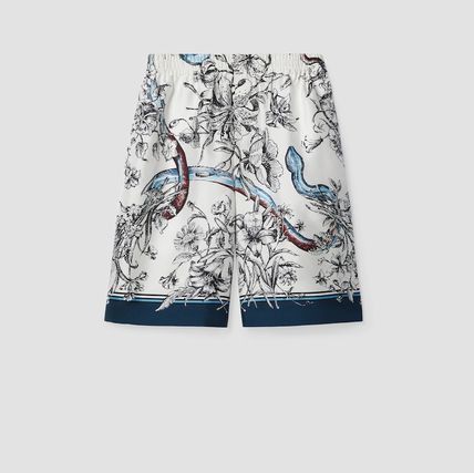 Gucci o1loc1c0226 810782 Printed Silk Shorts in Multicolor Size US 30 / EU 46 - 1 Thumbnail