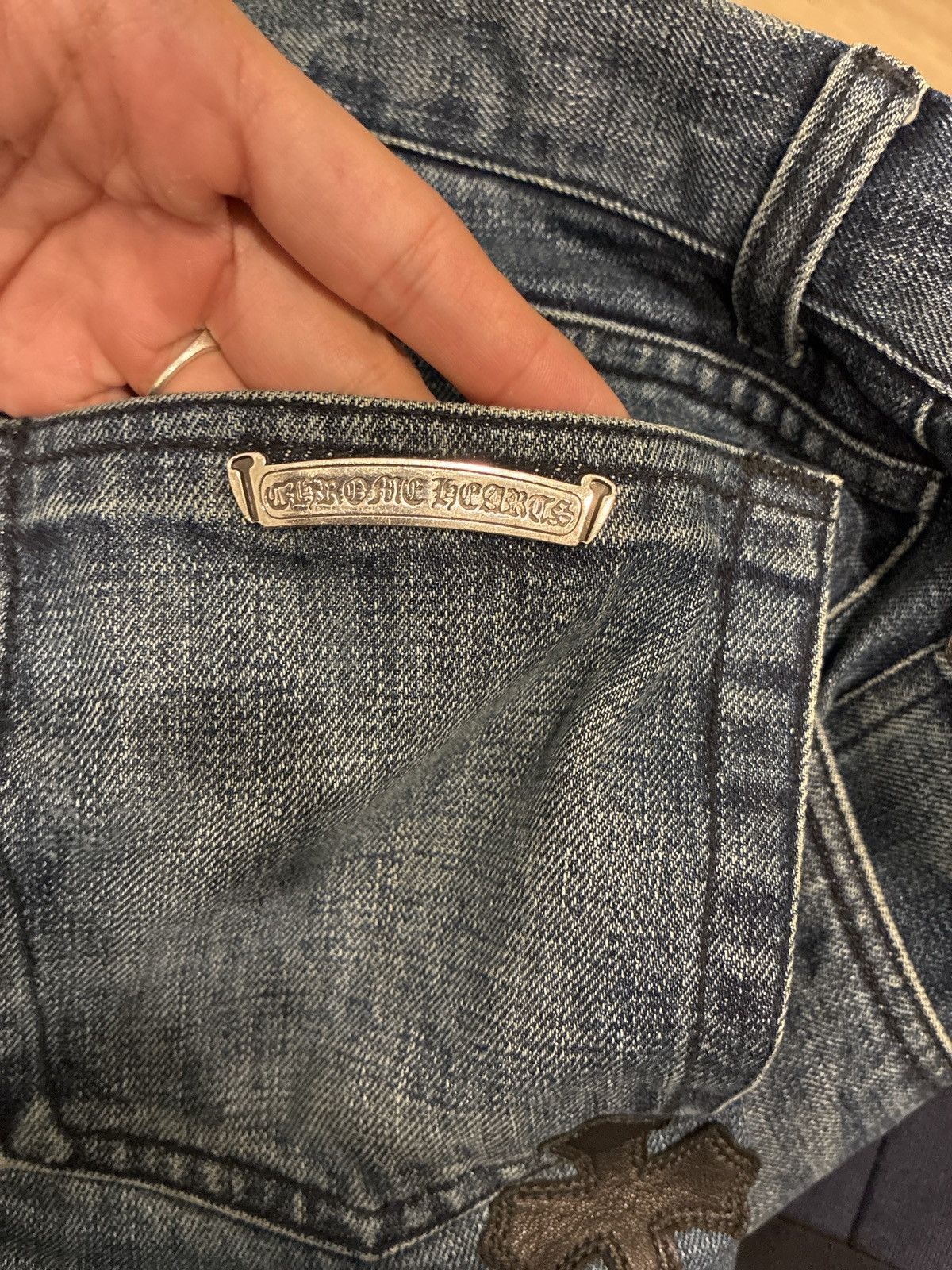 Chrome Hearts Chrome Hearts Patchwork Jean Shorts Size US 34 / EU 50 - 13 Thumbnail
