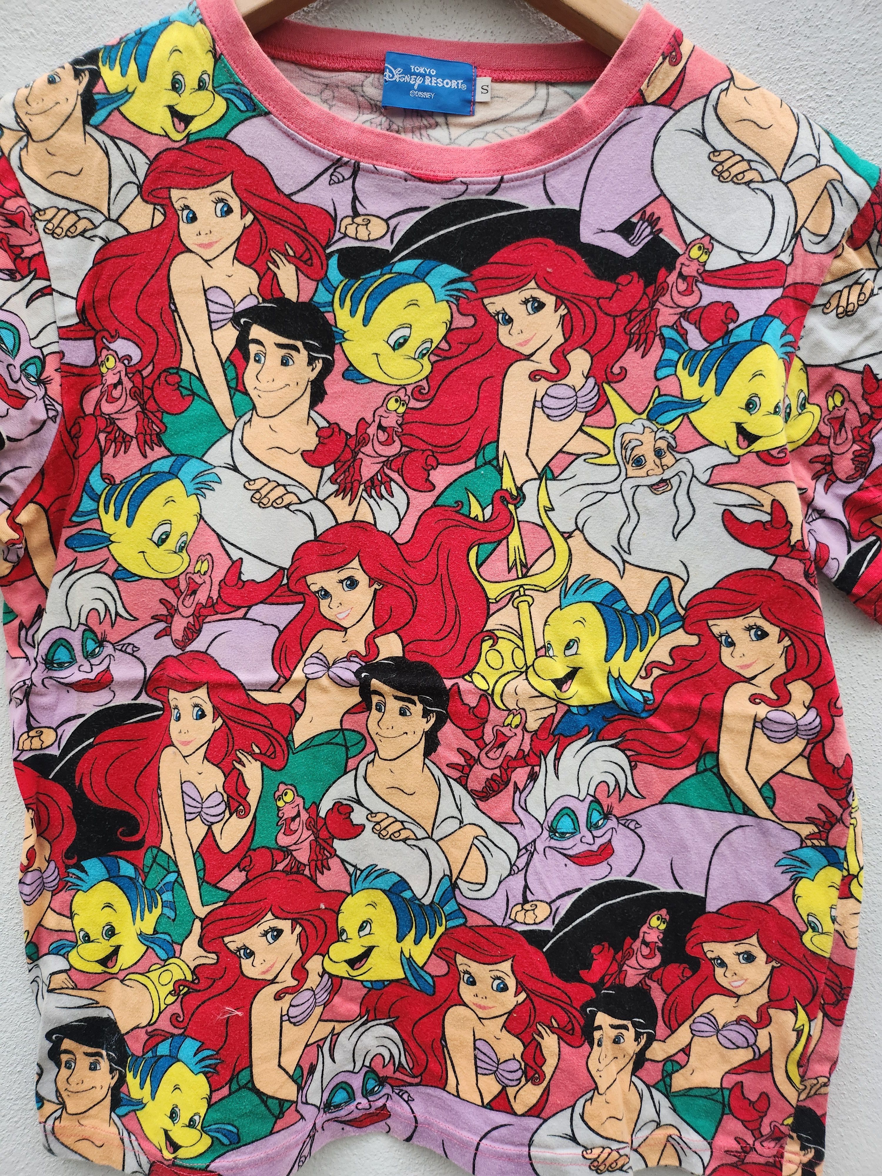 Anime × Cartoon Network × Disney 💥Vtg Mermaid Cartoon Full Print Disney Size S / US 4 / IT 40 - 3 Thumbnail