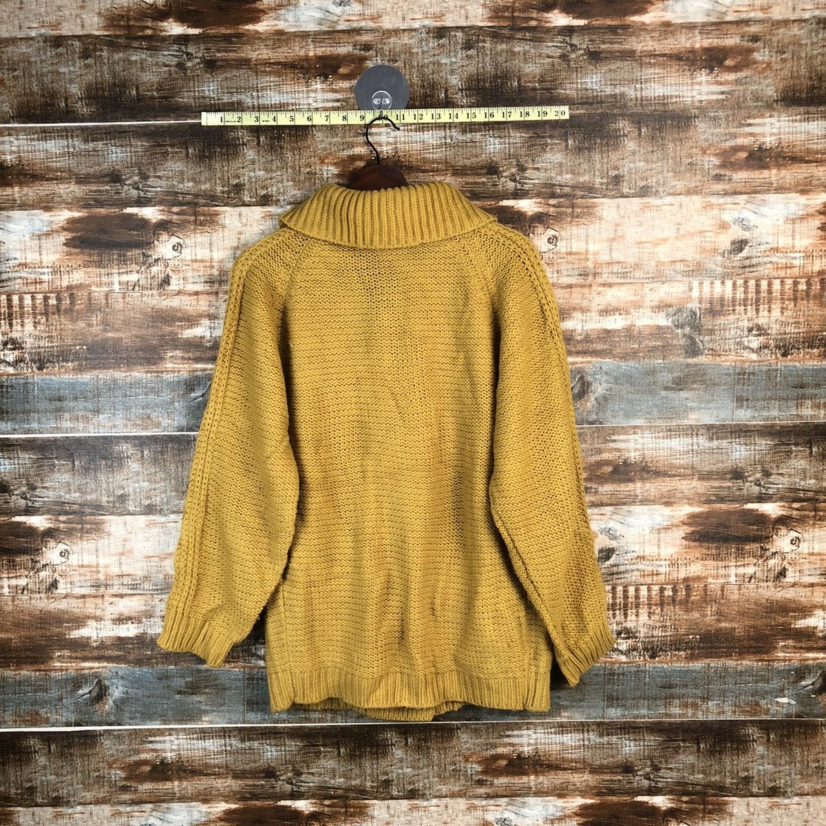 Vintage DL Japanese Brand Yellow Cardigan Knitwear #C606 Size US L / EU 52-54 / 3 - 9 Thumbnail