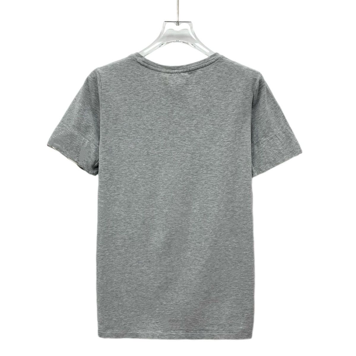 Burberry Burberry Grey Cotton Crew Neck T-shirt K26WX Size S / US 4 / IT 40 - 2 Thumbnail