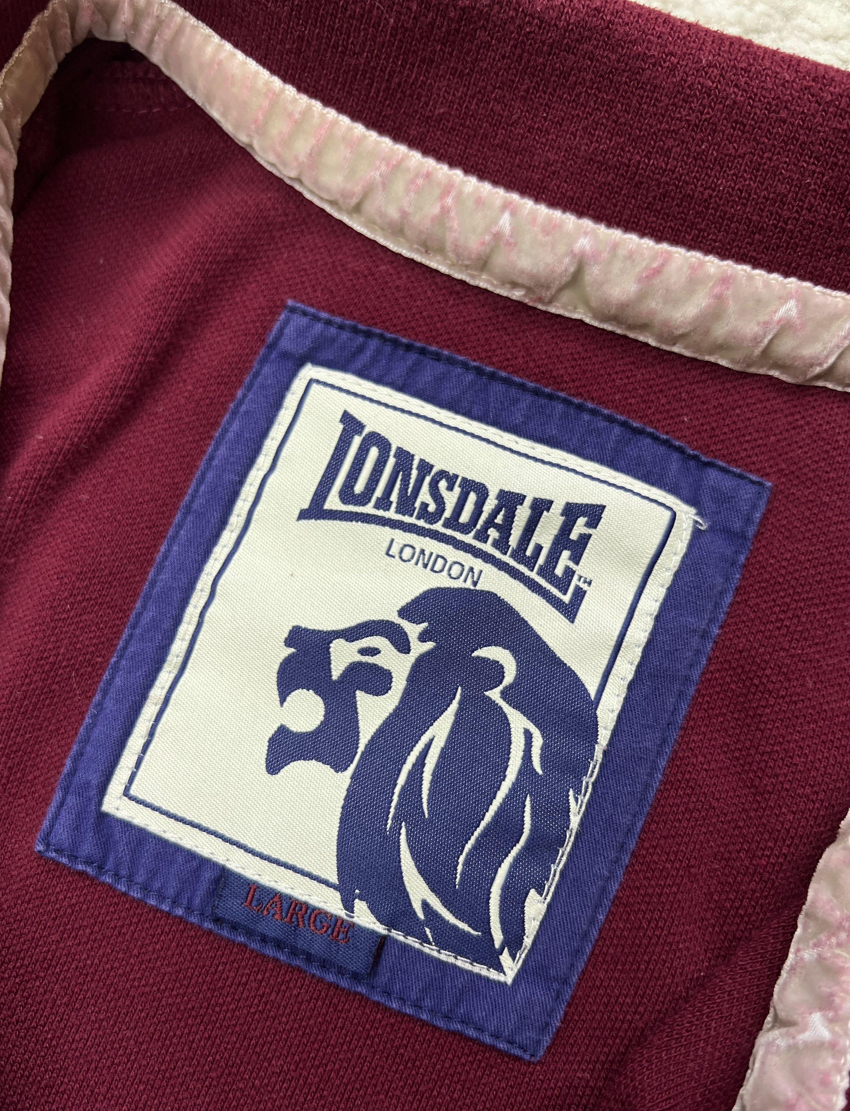 Lonsdale Lonsdale London Burgundy Polo Shirt Embroidered Logo Size US M / EU 48-50 / 2 - 2 Thumbnail