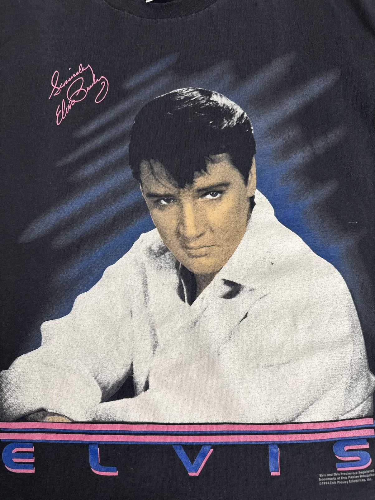 Vintage Vintage 1994 Elvis Presley Portrait Big Face Single Stitch L Size US L / EU 52-54 / 3 - 3 Thumbnail