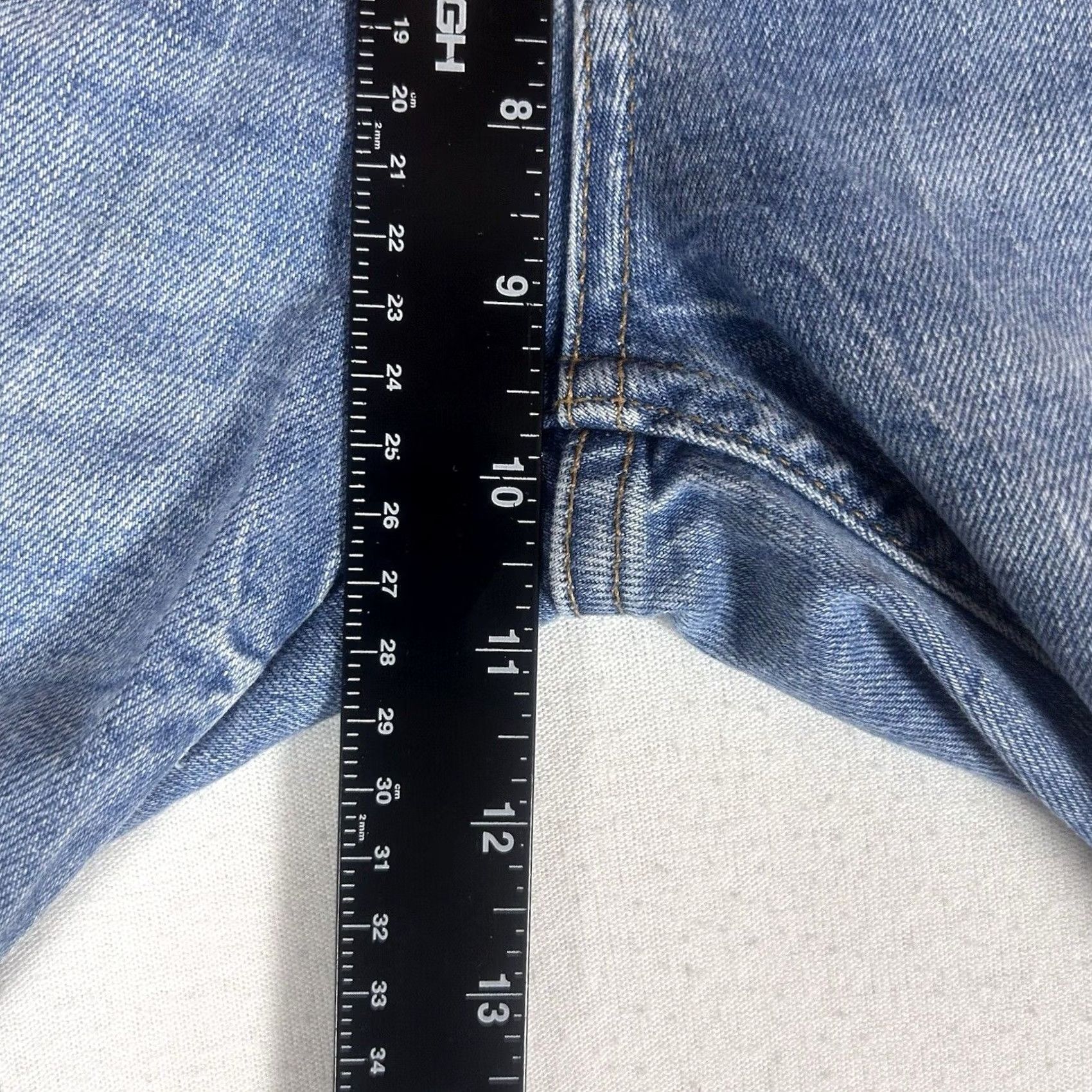 Zara Zara Skinny Jeans Womens 4 Blue Denim Light Wash Mid Rise Cropped Stretch Button Zip" Size 27" / US 4 / IT 40 - 7 Thumbnail