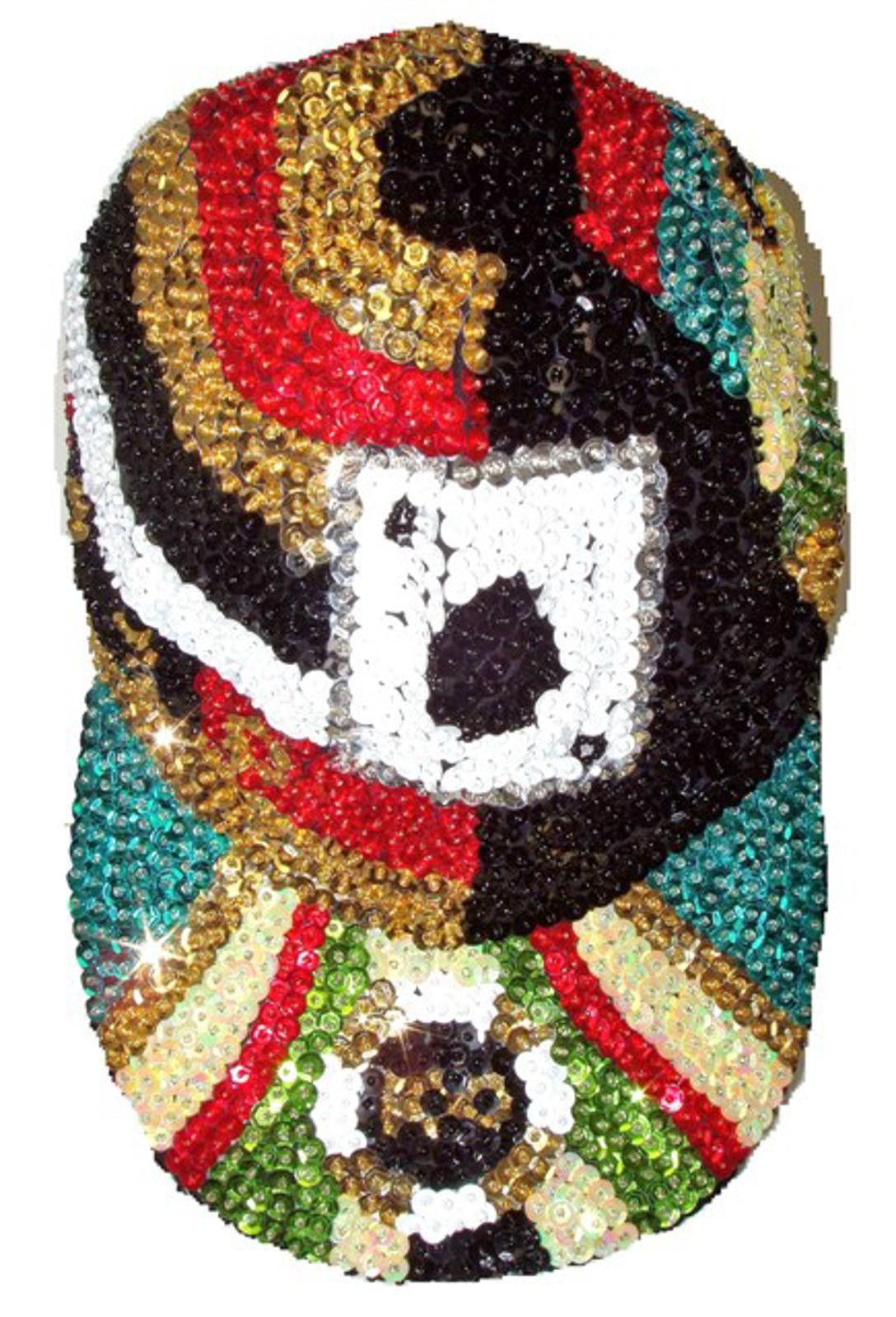 Designer Sequin Baseball Cap Viva Las Vegas Size ONE SIZE - 1 Preview