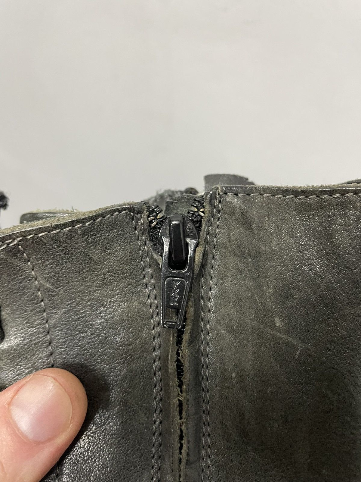 MoMA Mona avant garde combat leather boots hype Size US 5.5 / EU 38 - 5 Thumbnail