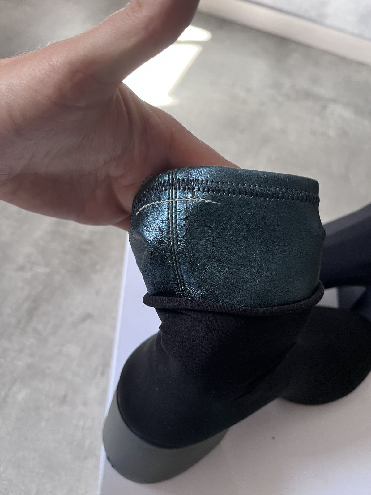Maison Margiela Maison Margiela MM6 Faux Leather Socks Ankle heels Size US 9 / IT 39 - 7 Thumbnail