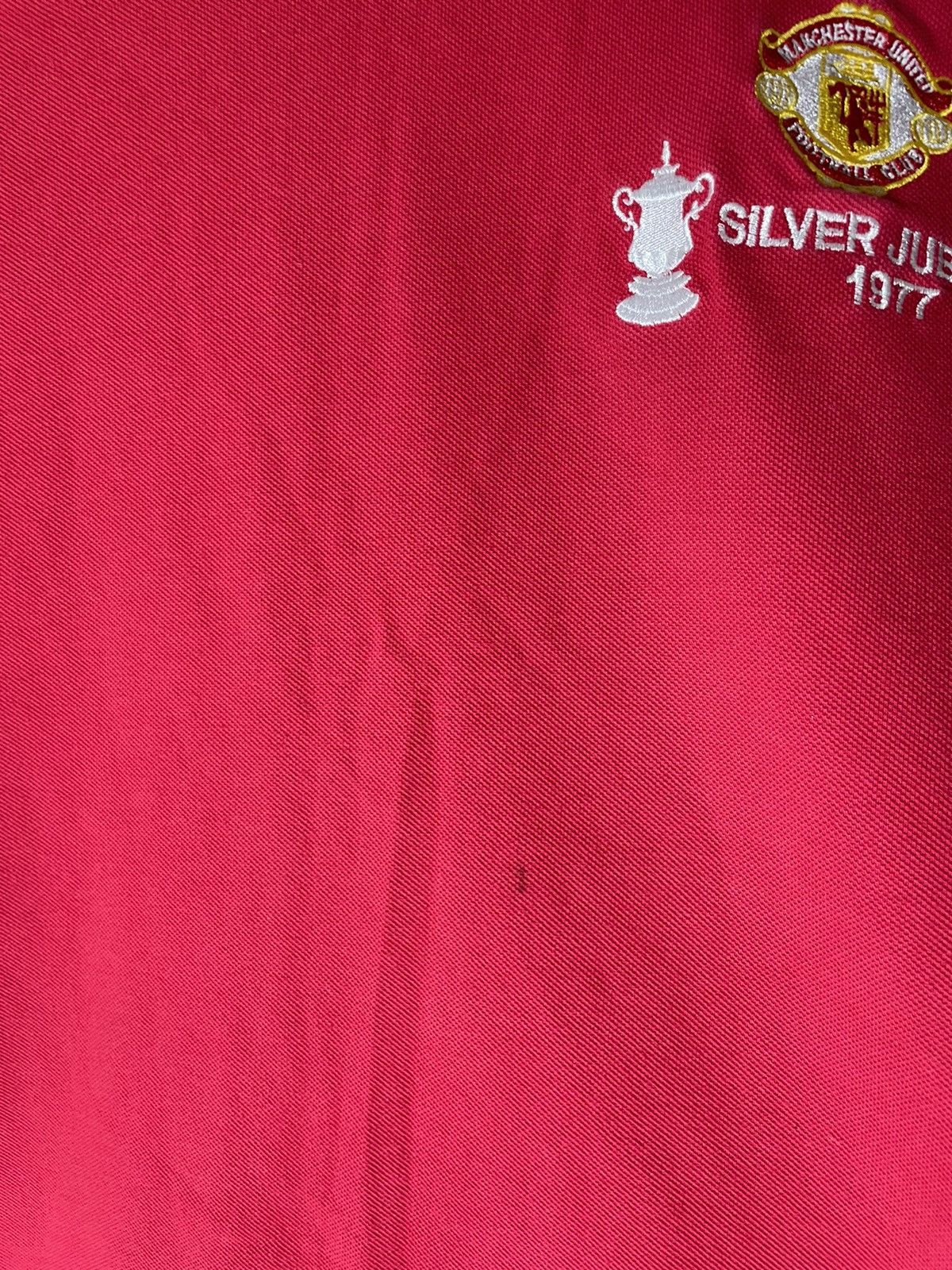 Vintage Manchester United score draw retro jersey 1977 Size US XXL / EU 58 / 5 - 9 Thumbnail