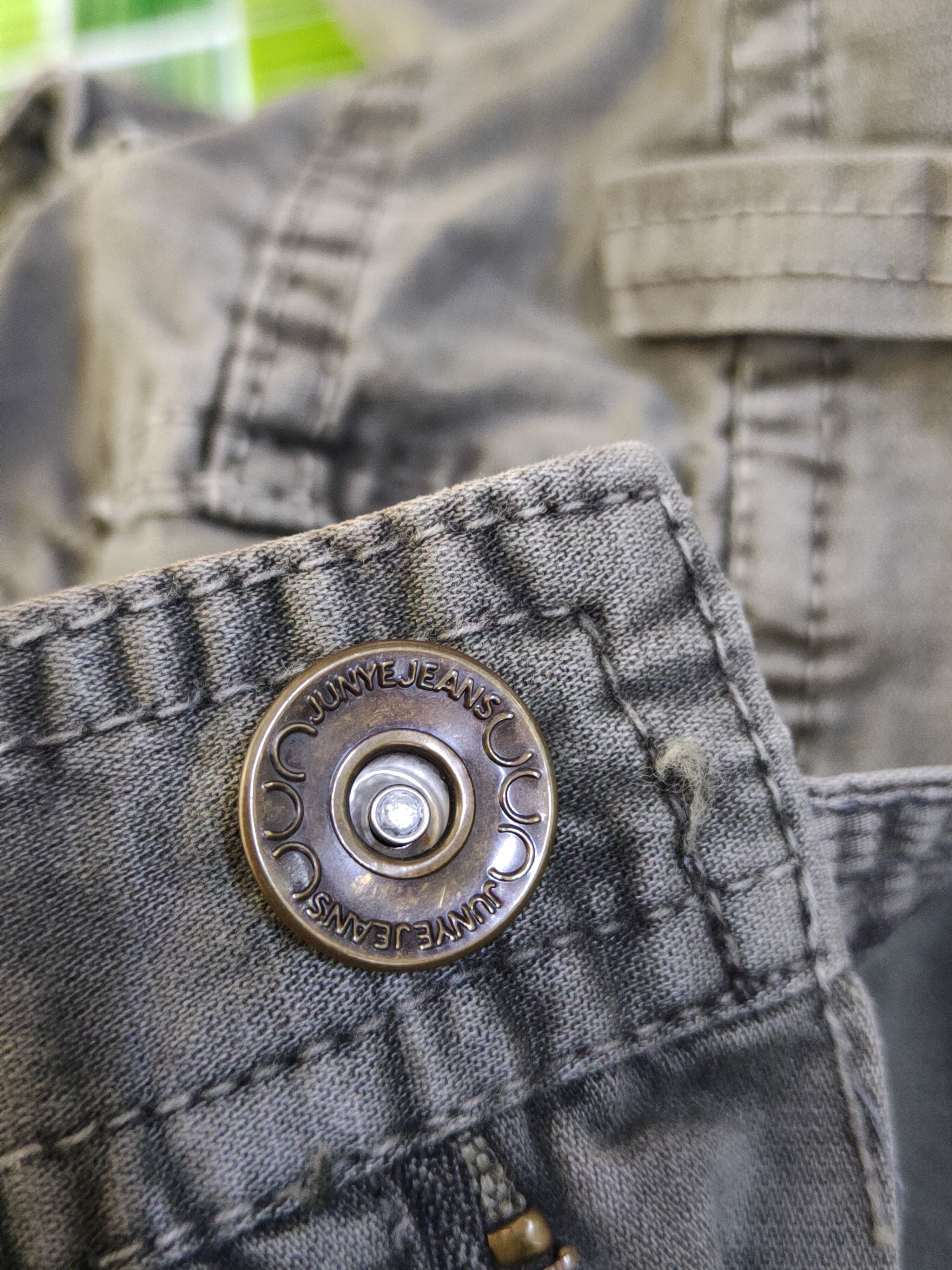 Japanese Brand DL Junye Olive Faded Multipocket Tactical Cargo Pants #S2439 Size US 30 / EU 46 - 16 Thumbnail