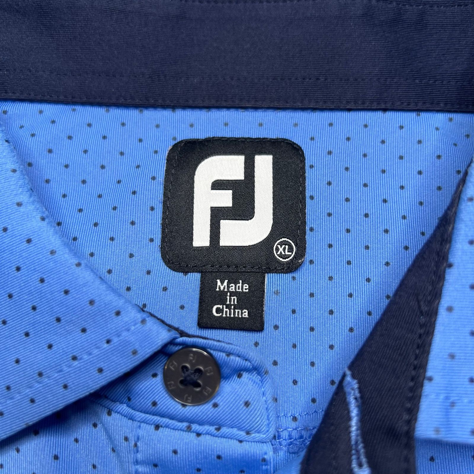 Footjoy FootJoy FJ Golf Polo Shirt Men’s XL Blue Polka Dot casual Size US XL / EU 56 / 4 - 3 Thumbnail