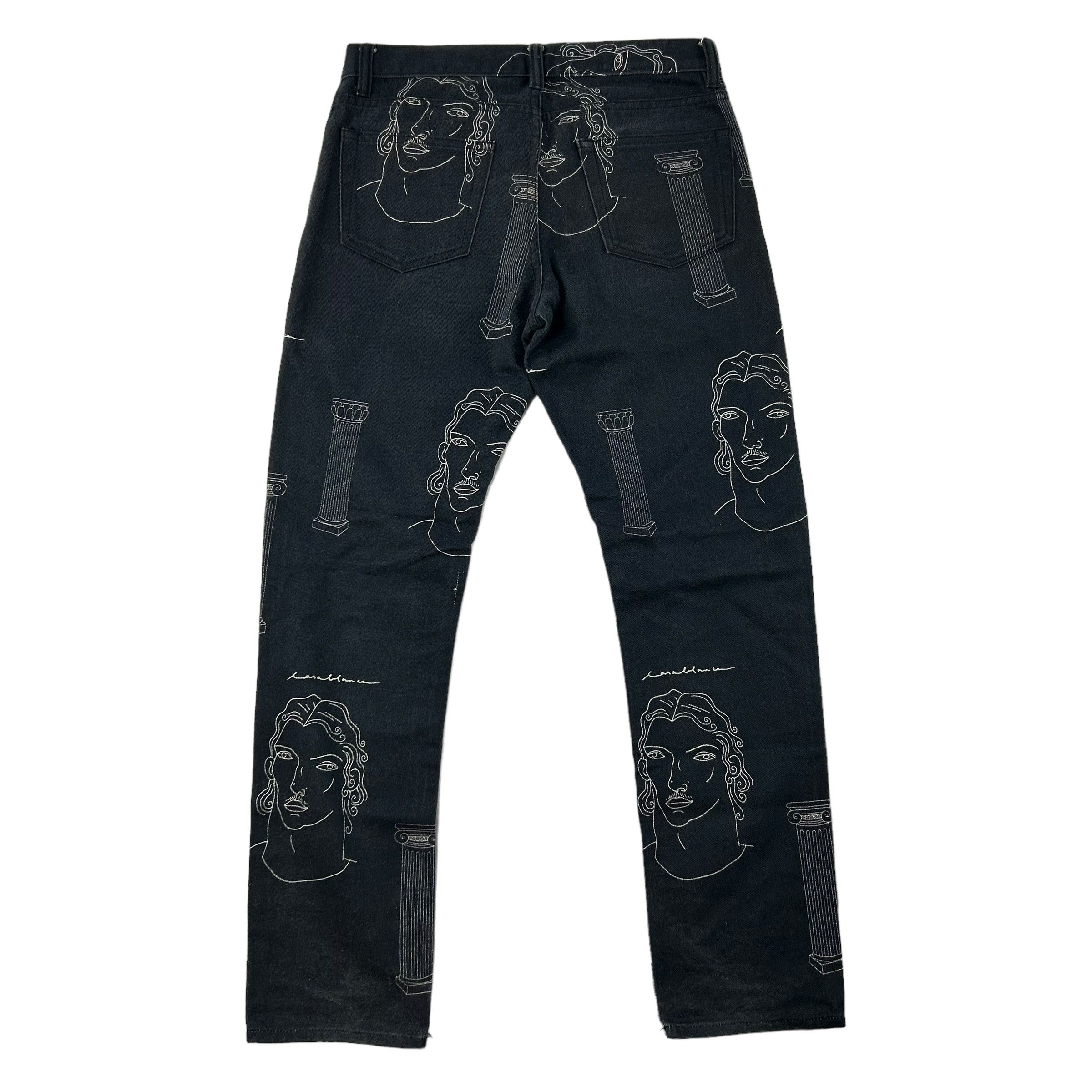 Casablanca $805 RRP Casablanca Statue All Over Print Denim Size US 32 / EU 48 - 2 Thumbnail