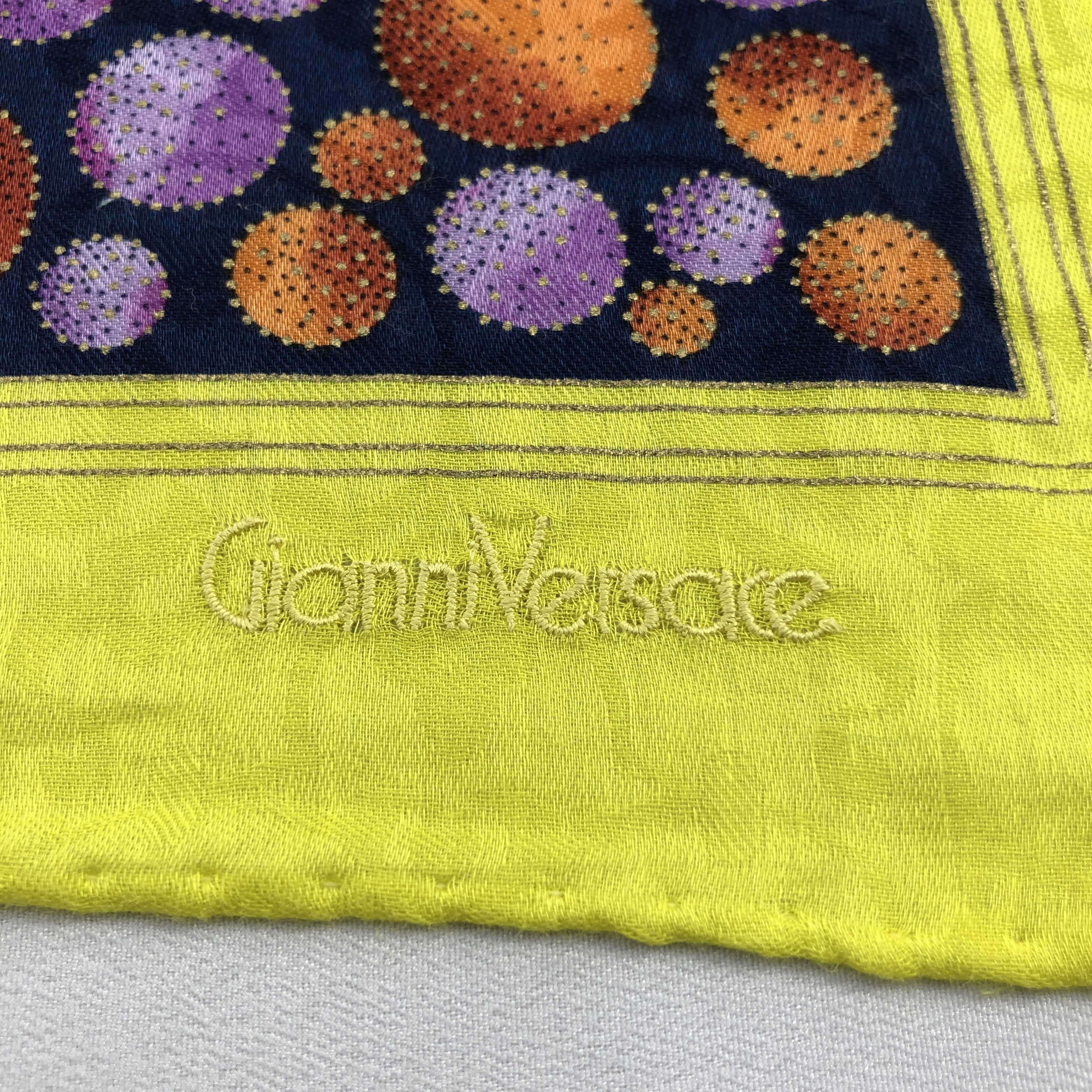 Versace Gianni Versace Handkerchief Neckerchief Bandana H3176 Size ONE SIZE - 3 Thumbnail