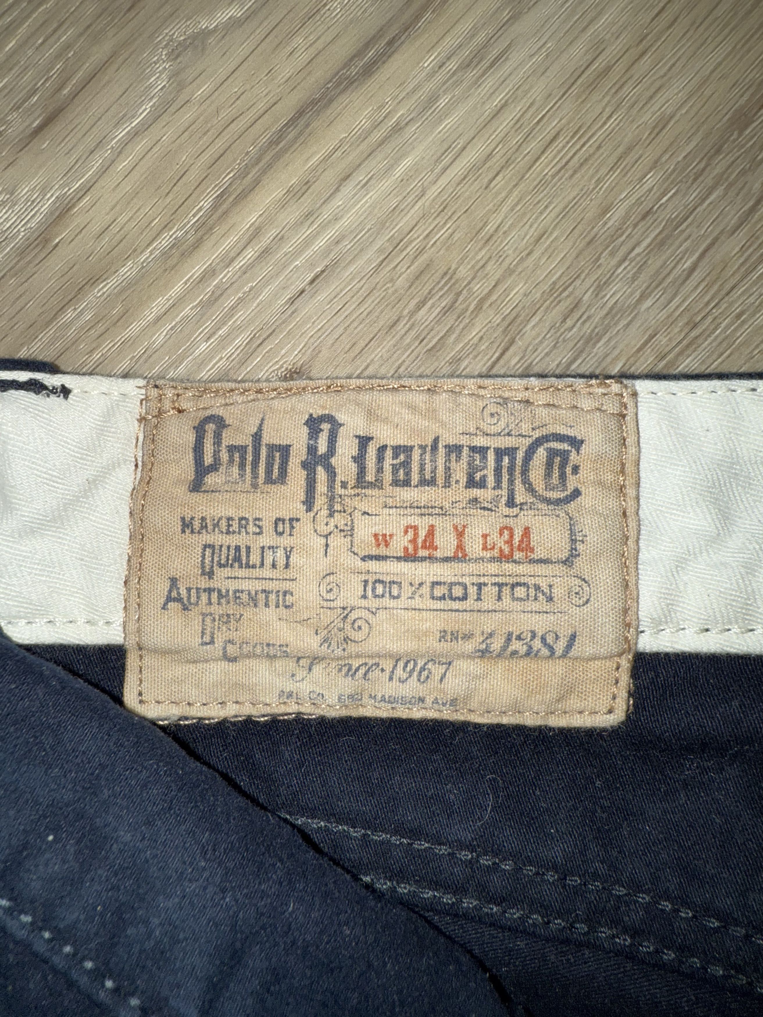 Polo Ralph Lauren Polo Ralph Lauren Varick Slim 625 Pants Blue 34x34 Size US 34 / EU 50 - 8 Thumbnail