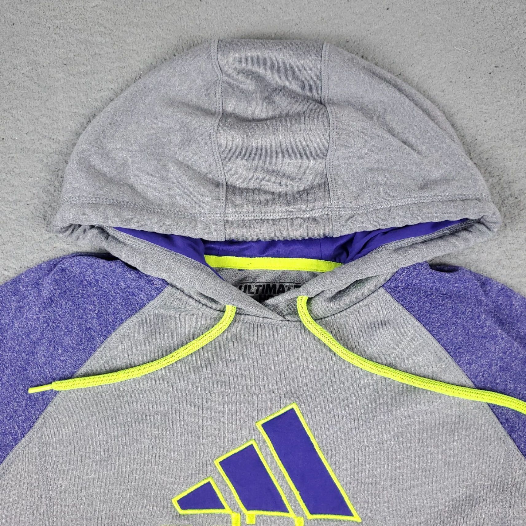 Adidas VINTAGE Adidas Women's Hoodie Pullover Sweatshirt Small Gray Logo Casual Activewear Winter Women Size S / US 4 / IT 40 - 3 Thumbnail
