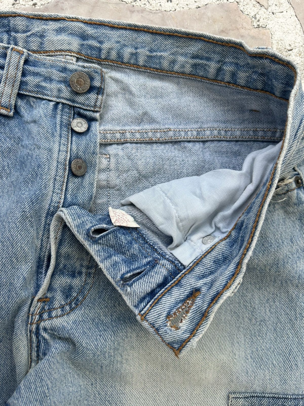 Levi's Levis 501 Patchwork Denim Size US 30 / EU 46 - 8 Thumbnail