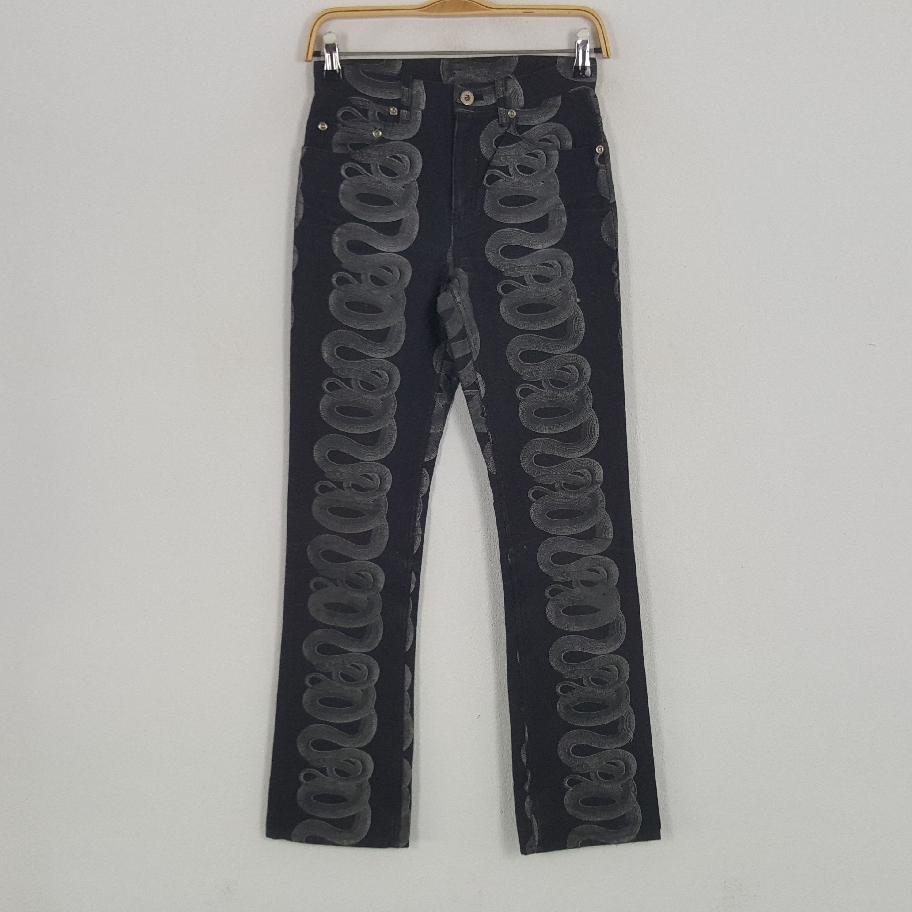 Hysteric Glamour × Japanese Brand × Vintage Vintage Hysteric Glamour Snakes Denim Rare Jeans Size 25" / US 0 / IT 36 - 1 Thumbnail