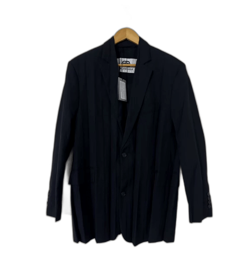 Balenciaga Balenciaga Shoulder-padded Wool Blazer Size US L / EU 52-54 / 3 - 1 Thumbnail