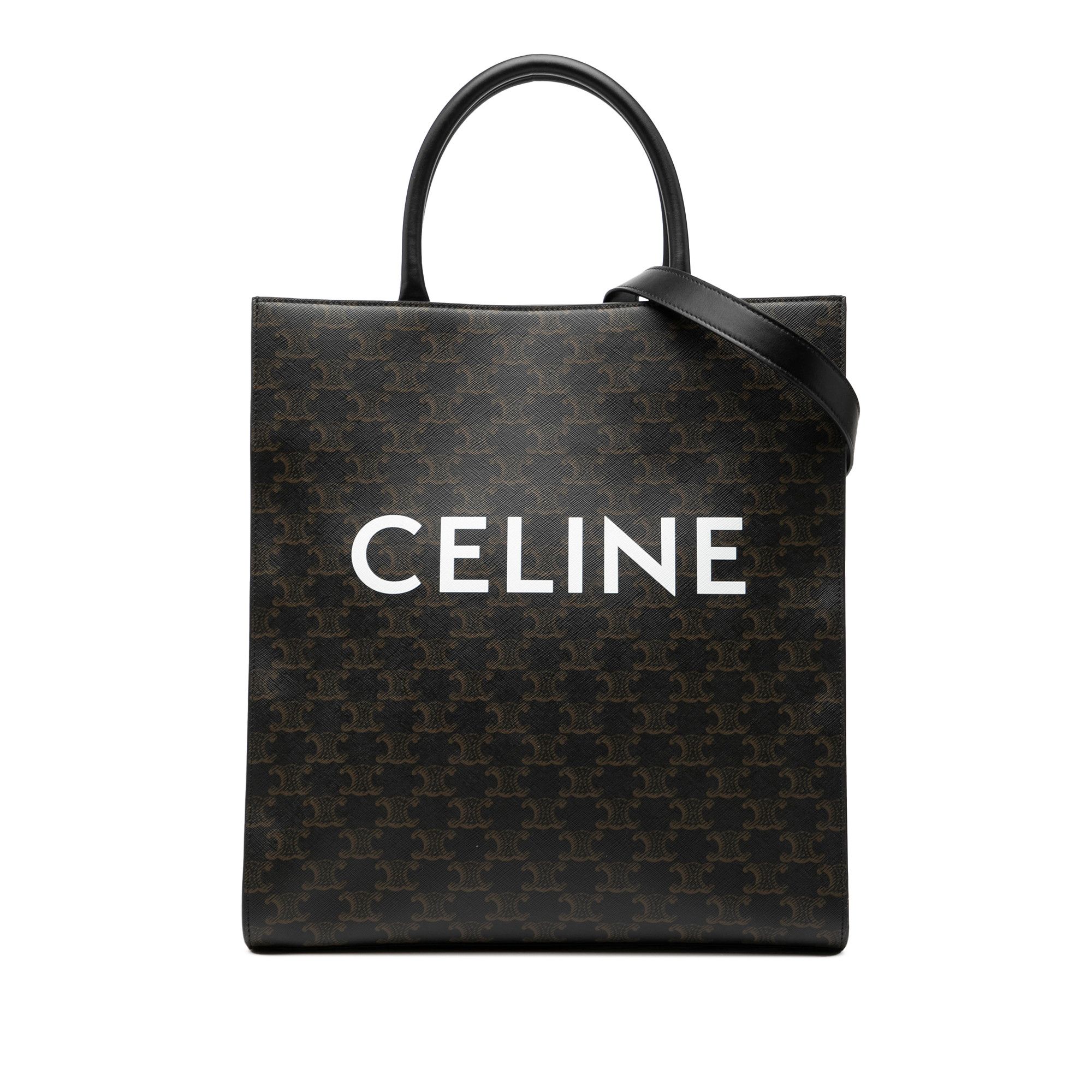 Celine Celine Medium Triomphe Coated Canvas Vertical Cabas Tote Size ONE SIZE - 1 Thumbnail